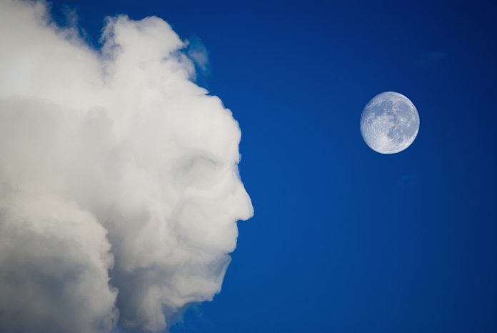 Face in the clouds